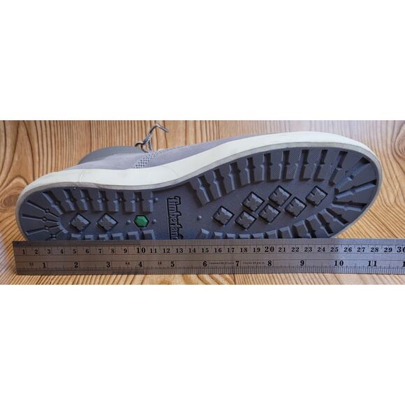 Timberland dausette gray leather high top womens shoes sneakers boots Size 10 - Picture 7 of 9